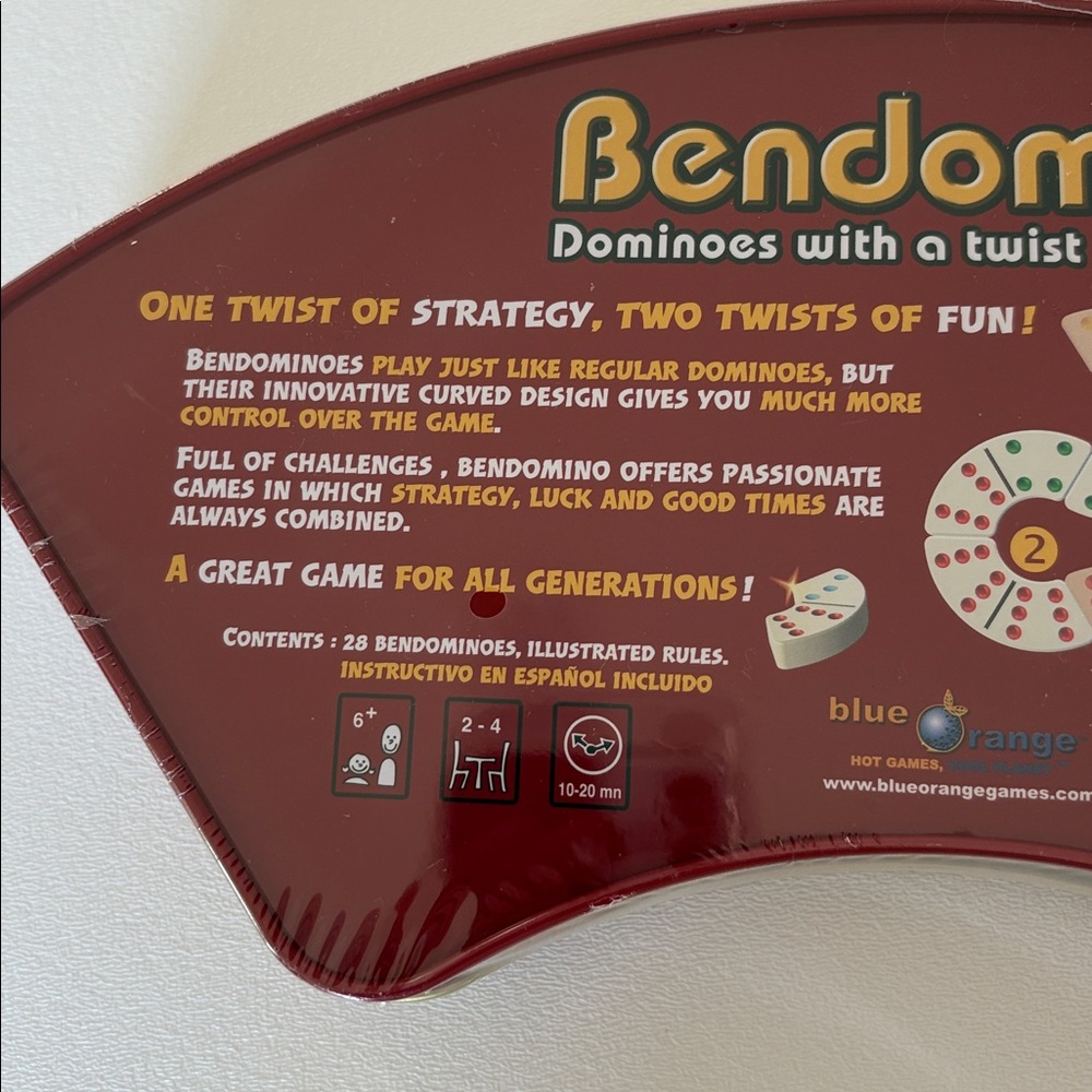 Bendomino Red Dominoes Game by - Picture 6 of 9